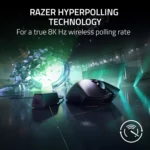 RAZER DEATHADDER V3 PRO Wireless Gaming Mouse + HyperPolling Wireless Dongle 8K Polling (Black)