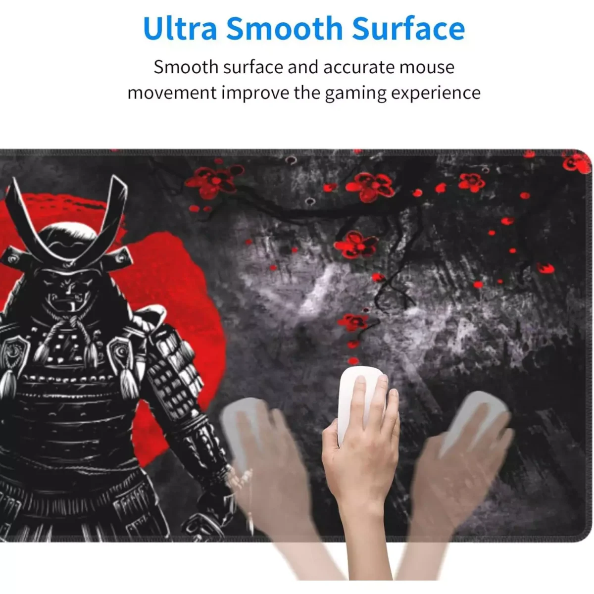 Japanese Sakura Samurai Gaming Mouse Pad - Extended Size 80 x 30 CM