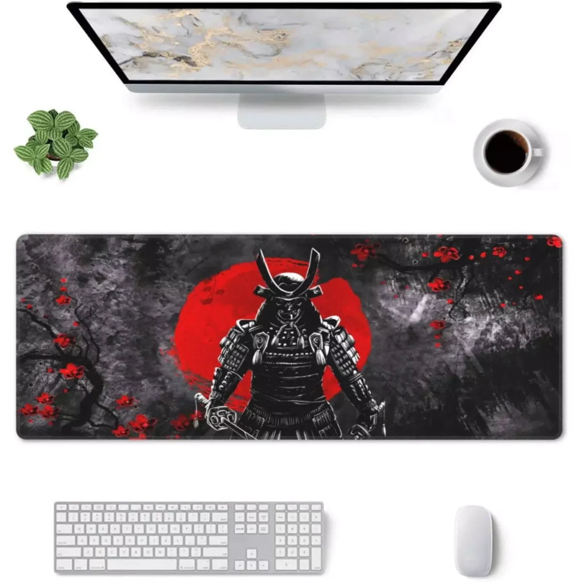 Japanese Sakura Samurai Gaming Mouse Pad - Extended Size 80 x 30 CM