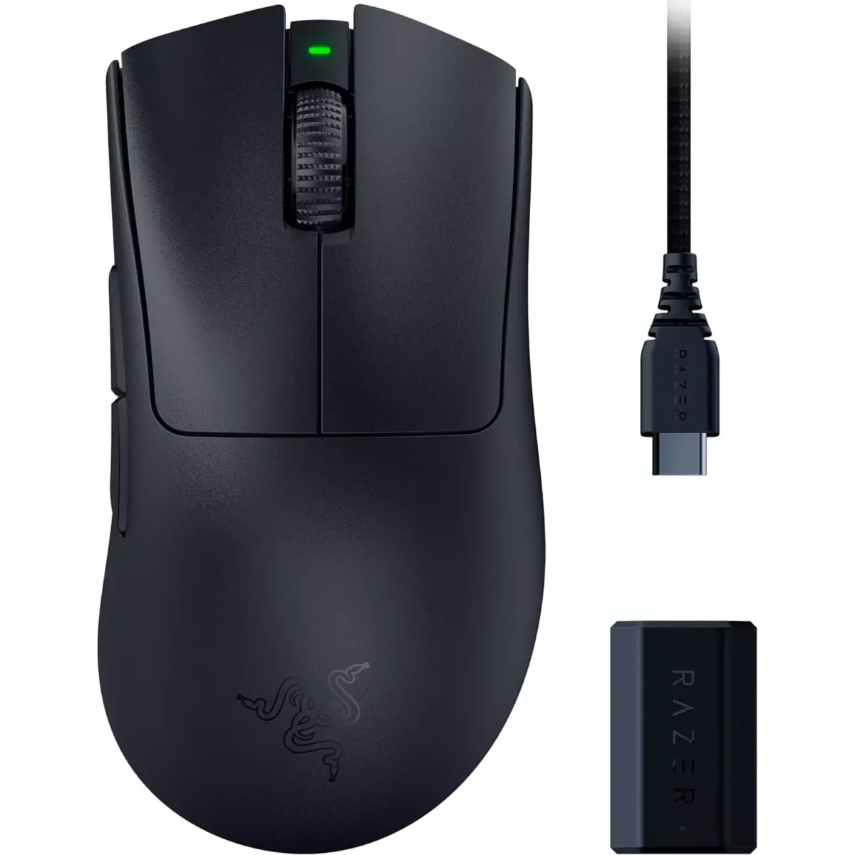 RAZER DEATHADDER V3 PRO Wireless Gaming Mouse + HyperPolling Wireless Dongle 8K Polling (Black)