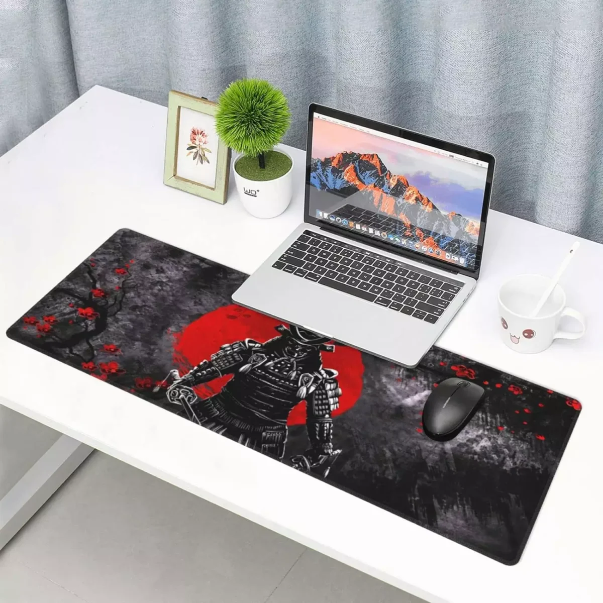 Japanese Sakura Samurai Gaming Mouse Pad - Extended Size 80 x 30 CM