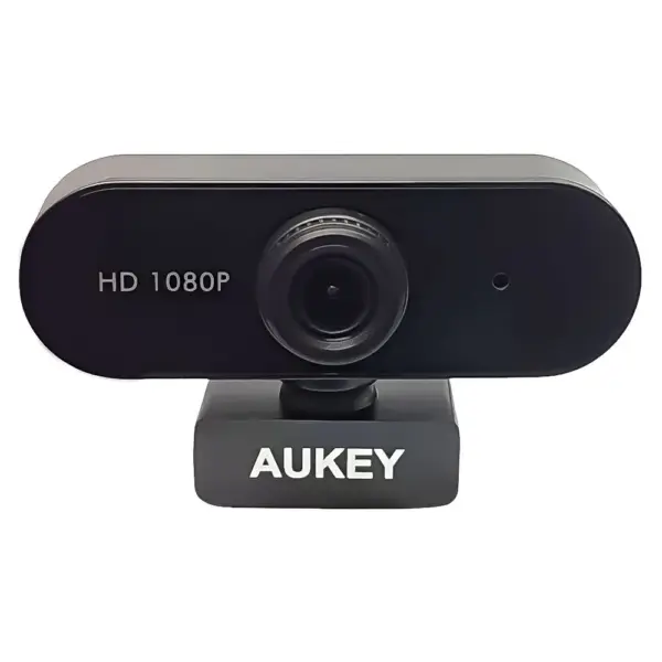 AUKEY 1080P Webcam Full HD 2.1 Mega Pixel With Dual Microphone, Auto focus, 30 FPS, Wide Angle 110