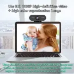 AUKEY 1080P Webcam Full HD 2.1 Mega Pixel With Dual Microphone, Auto focus, 30 FPS, Wide Angle 110