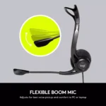 Logitech 960 USB Stereo Headset, Noise-Cancelling Microphone
