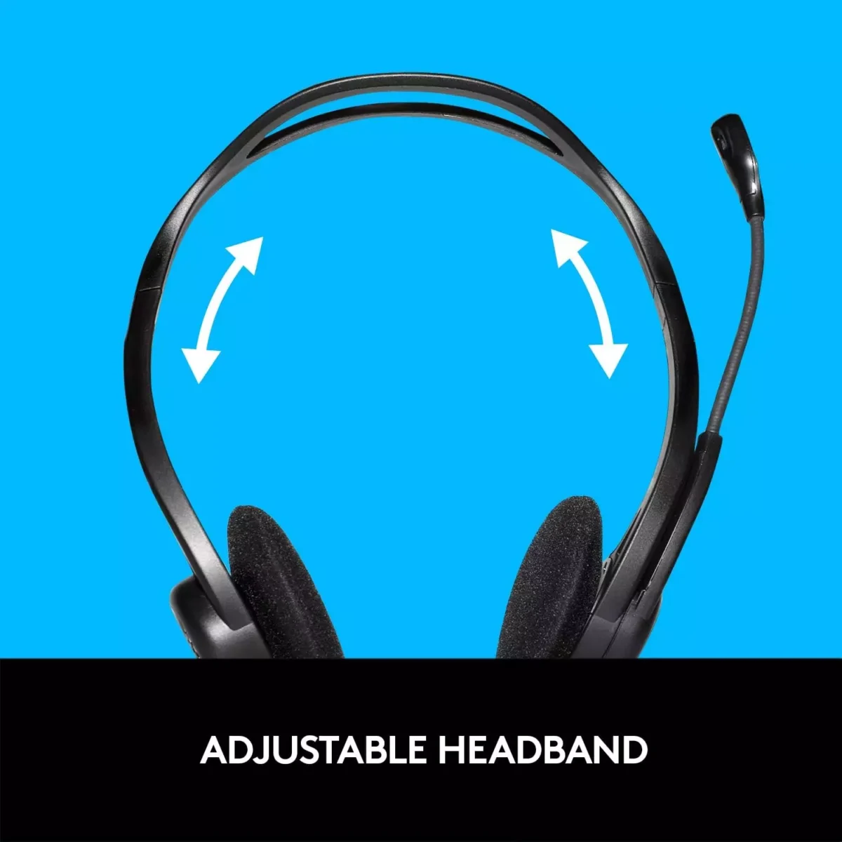 Logitech 960 USB Stereo Headset, Noise-Cancelling Microphone