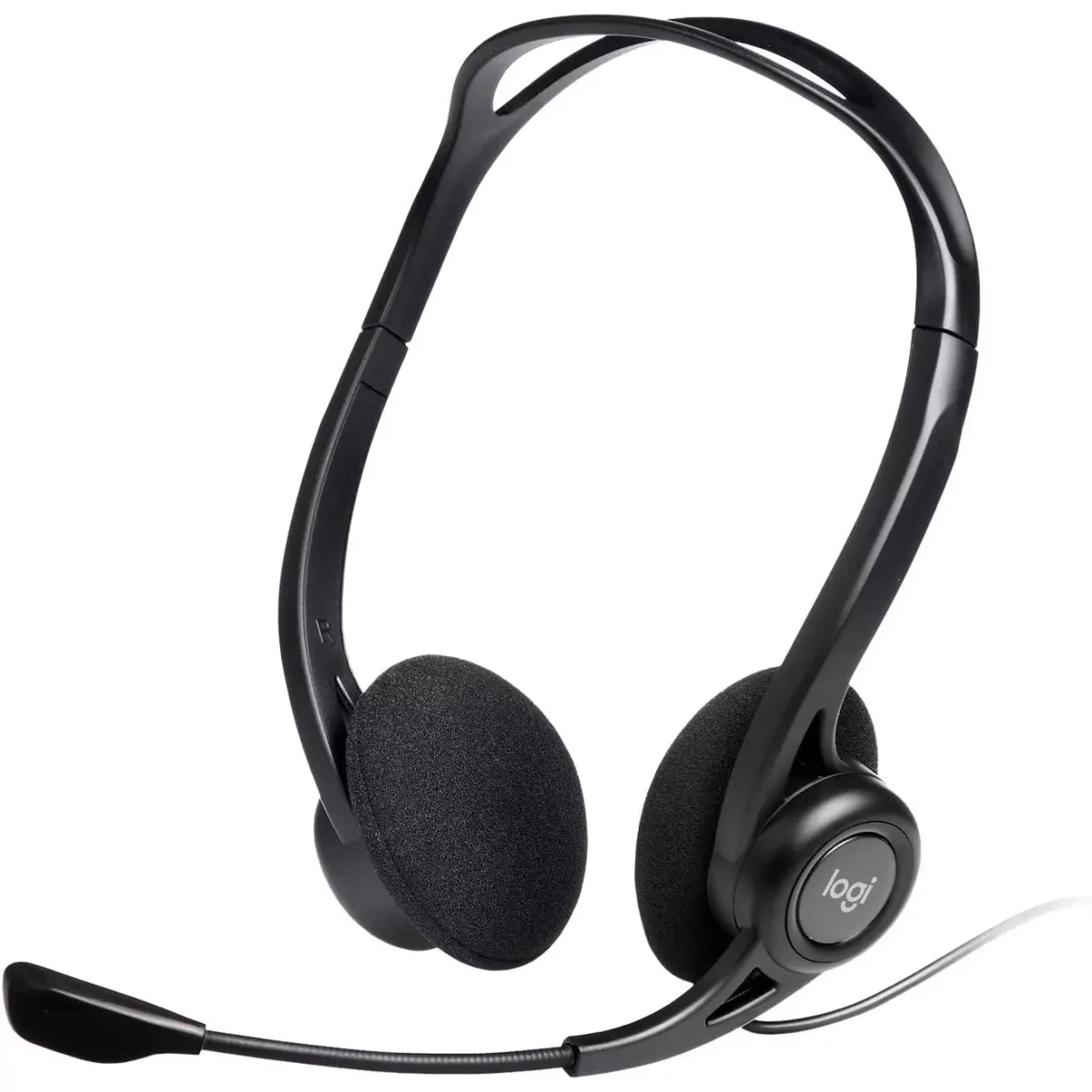 Logitech 960 USB Stereo Headset, Noise-Cancelling Microphone