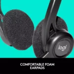 Logitech 960 USB Stereo Headset, Noise-Cancelling Microphone