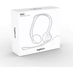 Logitech 960 USB Stereo Headset, Noise-Cancelling Microphone
