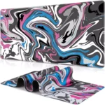 Pink blue Fluid Gaming Mouse Pad - Extended Size 80 x 30 CM
