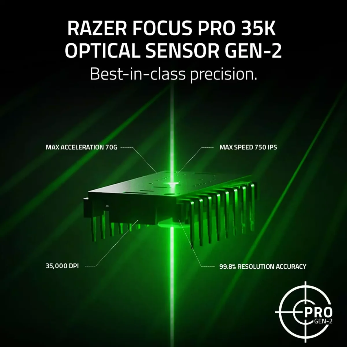 Razer Viper V3 Pro Wireless Gaming Mouse - 35K DPI Optical Sensor - 8K Polling - 54g Lightweight - Gen3 Optical Switches (Black)