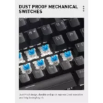 VSP VM03 Gaming Mechanical Keyboard - Hot Swappable Blue Switch (Outemu) - Aluminum Alloy Frame - Rainbow LED