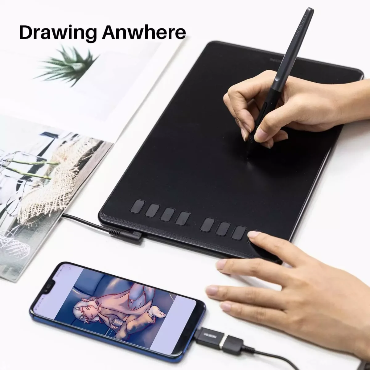 HUION Inspiroy H950P Graphic Drawing Tablet - 8x5 inch (Black)