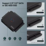 FIDECO SATAIDE to USB 3.0 Adapter, Hard Drive Adapter Cable Converter for Universal 2.53.5 Inch IDE HDD