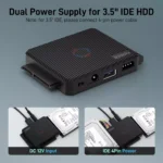 FIDECO SATAIDE to USB 3.0 Adapter, Hard Drive Adapter Cable Converter for Universal 2.53.5 Inch IDE HDD