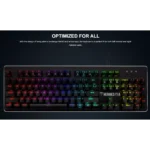 Gamdias HERMES P2A Optical RGB Gaming Keyboard - Blue Switch (Optical)