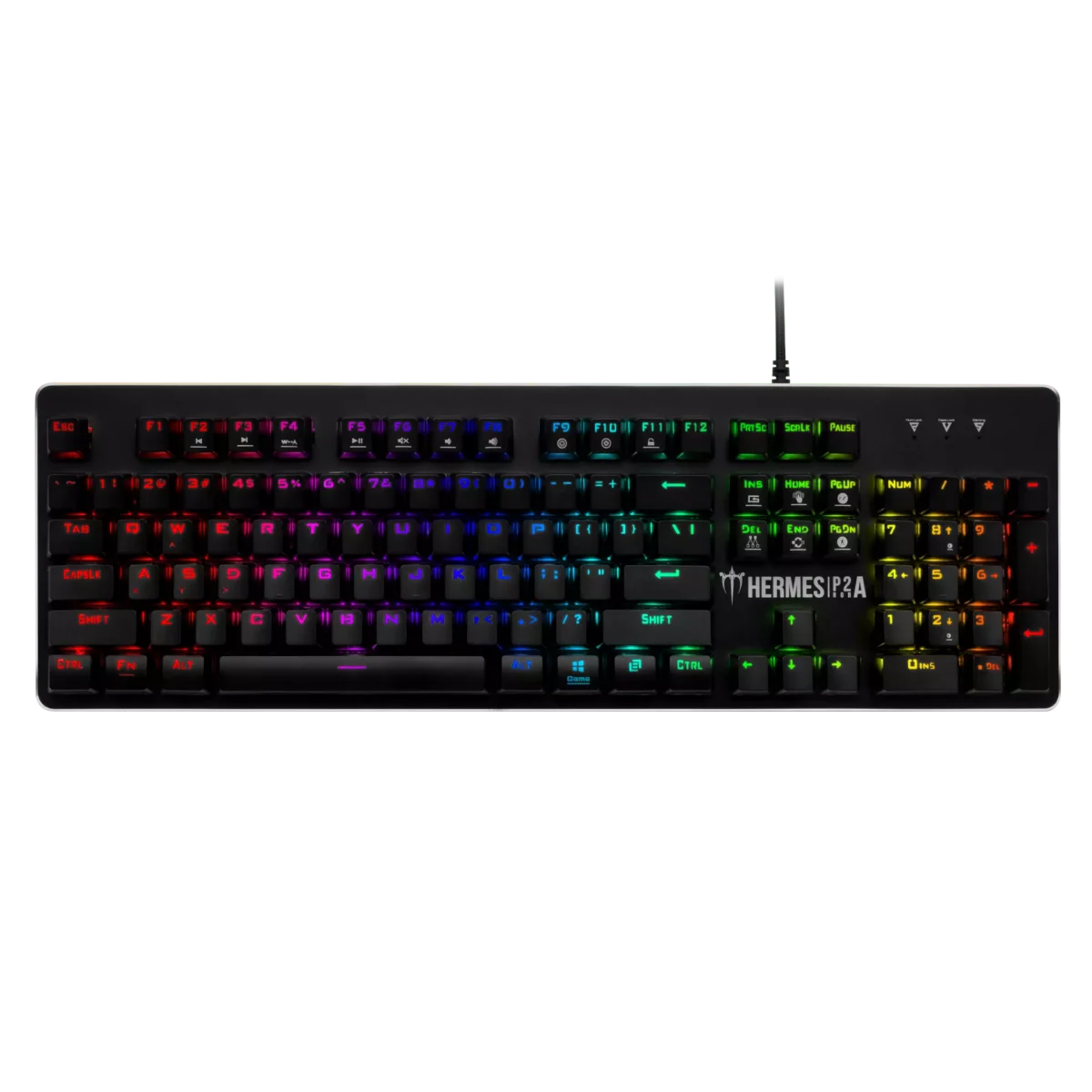 Gamdias HERMES P2A Optical RGB Gaming Keyboard - Blue Switch (Optical)