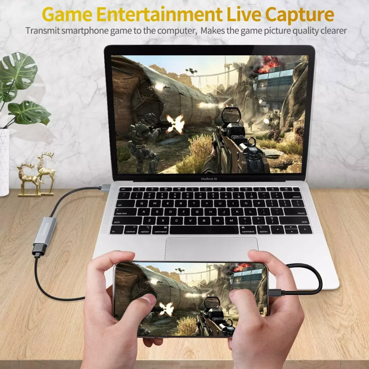 HDMI Capture Card 1060P @60HZ, 4K @30HZ (USB)