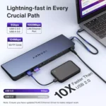 IVANKY 15 in 1 Triple Display Universal Docking Station USB C Laptop Docking Station with 100W Power Adapter Dual 4K Thunderbolt 34 Displaylink 2HDMI VGA