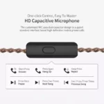 KZ ZS10 Pro 4BA+1DD 5 Driver in-Ear HiFi Metal Earphones with Stainless Steel Faceplate, 2 Pin Detachable Cable (with Mic, Black)