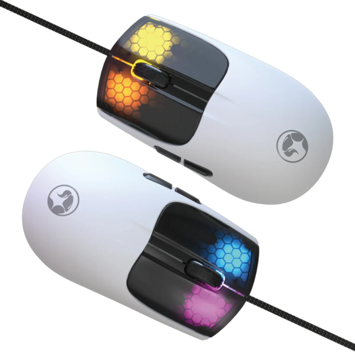 MARVO M727 RGB Gaming Mouse - Optical Sensor 12,400 - Superlight 47G - 1000Hz Polling rate
