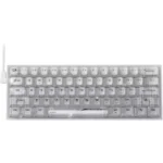 REDRAGON K617 SE Fizz RGB 60% Gaming Mechanical Keyboard - Custom Linear Switch (White Transparent)