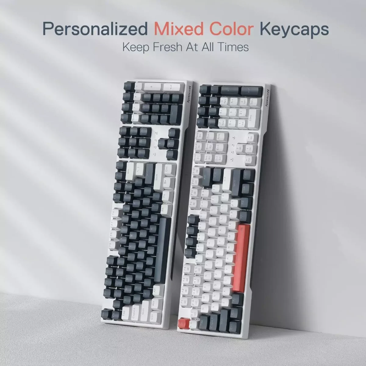 Redragon K668 RGB Mechanical Gaming Keyboard, Red Switch, Sound Absorbing Foams, Upgraded Hot-swappable Socket, 104 keys + Extra 4 Hotkeys