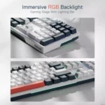 Redragon K668 RGB Mechanical Gaming Keyboard, Red Switch, Sound Absorbing Foams, Upgraded Hot-swappable Socket, 104 keys + Extra 4 Hotkeys