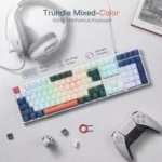 Redragon K668 RGB Mechanical Gaming Keyboard, Red Switch, Sound Absorbing Foams, Upgraded Hot-swappable Socket, 104 keys + Extra 4 Hotkeys