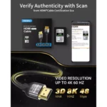 TISOFU【Ultra Certified 10K 8K HDMI Cable 1M HDMI 2.1 Cables 48Gbps High Speed Premium Braided Cord 8K@60Hz 4K@120Hz 4K@144Hz HDCP 2.2&2.3 CL3 ARC eARC for HDHDRHDTV