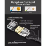 TISOFU【Ultra Certified 10K 8K HDMI Cable 1M HDMI 2.1 Cables 48Gbps High Speed Premium Braided Cord 8K@60Hz 4K@120Hz 4K@144Hz HDCP 2.2&2.3 CL3 ARC eARC for HDHDRHDTV