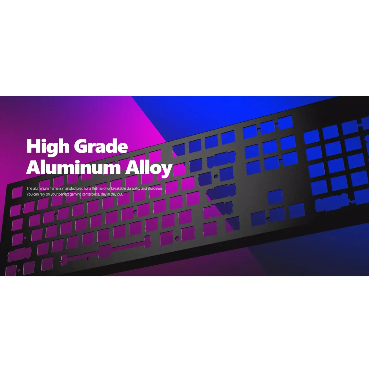 VSP VM03 Gaming Mechanical Keyboard - Hot Swappable Blue Switch (Outemu) - Aluminum Alloy Frame - Rainbow LED