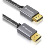 POSUGEAR DisplayPort Cable 2M, Supports Ultra 4K@60Hz Video and Audio, Display Port to Display Port Cable with Gold-Plated Connectors