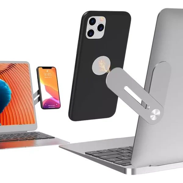 Laptop Phone Holder, Laptop or Desktop Monitor Side Mount Phone Holder