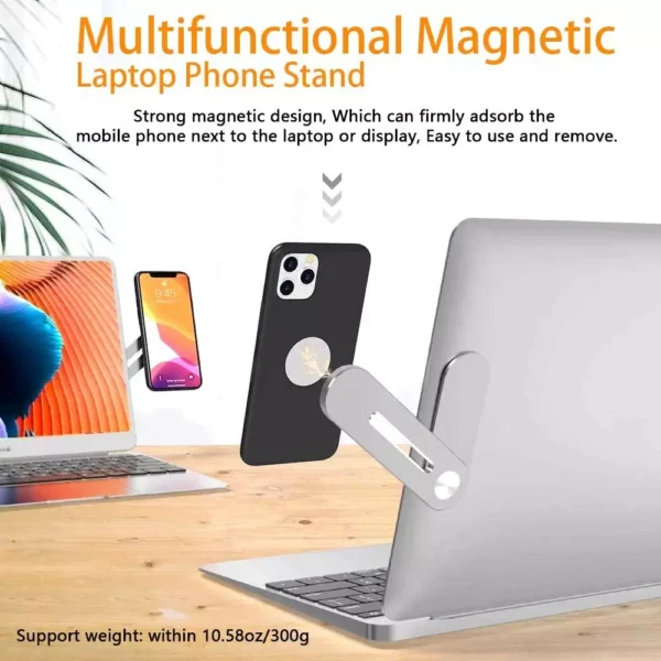 Laptop Phone Holder, Laptop or Desktop Monitor Side Mount Phone Holder