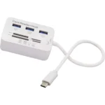 USB Type C 3.0/3.1 Card Reade Adapter Type-c to 3 Port USB 3.0 Hub with Card Reader MSDUO SD(HC) M2 TF(Flash) Multi-in-1 Memory Adapter (Type-c)