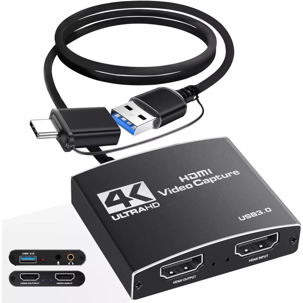 HDMI Capture Card 1060P @60HZ, 4K @30HZ