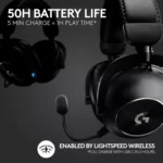 Logitech G PRO X 2 LIGHTSPEED Wireless Gaming Headset - DTS: Headphone 2.0 7.1 Surround, Bluetooth/USB/3.5mm Aux