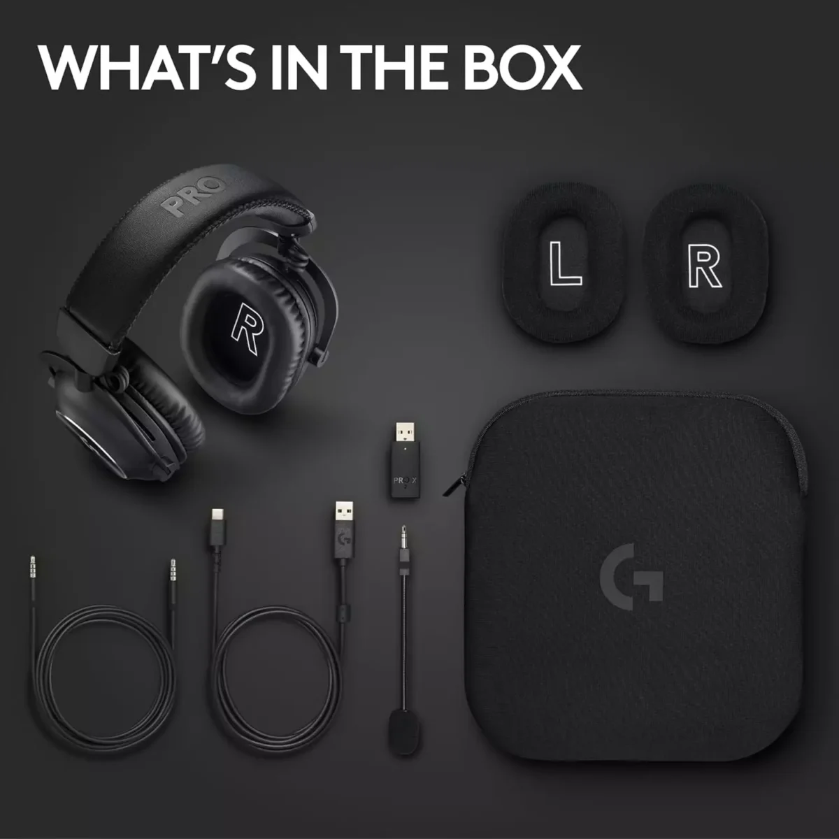 Logitech G PRO X 2 LIGHTSPEED Wireless Gaming Headset - DTS: Headphone 2.0 7.1 Surround, Bluetooth/USB/3.5mm Aux