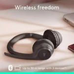 Logitech Zone 300 Wireless Bluetooth Headset with Noise-Canceling Microphone (Graphite)