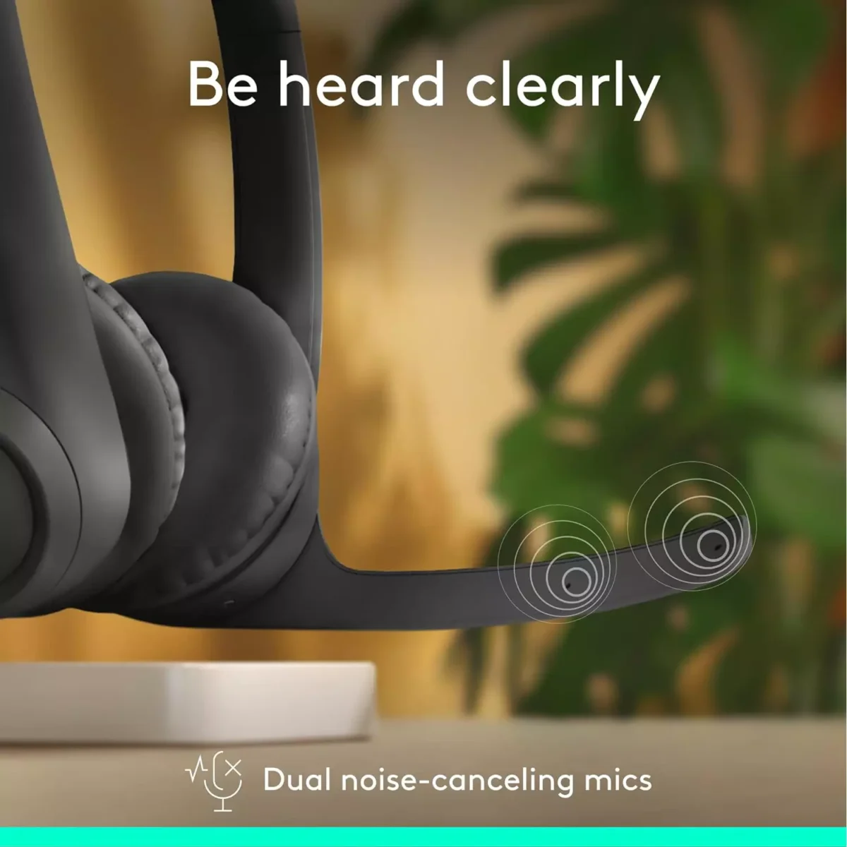 Logitech Zone 300 Wireless Bluetooth Headset with Noise-Canceling Microphone (Graphite)