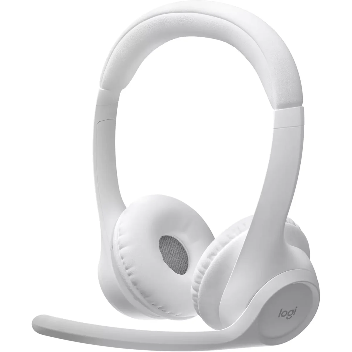 Logitech Zone 300 Wireless Bluetooth Headset with Noise-Canceling Microphone (White)