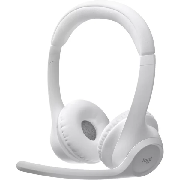 Logitech Zone 300 Wireless Bluetooth Headset with Noise-Canceling Microphone (White)