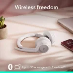 Logitech Zone 300 Wireless Bluetooth Headset with Noise-Canceling Microphone (White)