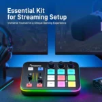 MAONO G1 NEO Gaming Audio Mixer Interface ,with Pro-preamp, RGB, Bluetooth, 48V Phantom Power