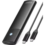 ORICO Aluminum M.2 NVMe SSD Enclosure , Tool-Free 10Gbps USB C Adapter, USB 3.2 M.2 NVMe Reader, External SSD Case Thunderbolt 3 Compatible, Supports 4TB 2230/2242/2260/2280 PCIe M-Key SSDs