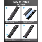 ORICO Aluminum M.2 NVMe SSD Enclosure , Tool-Free 10Gbps USB C Adapter, USB 3.2 M.2 NVMe Reader, External SSD Case Thunderbolt 3 Compatible, Supports 4TB 2230/2242/2260/2280 PCIe M-Key SSDs