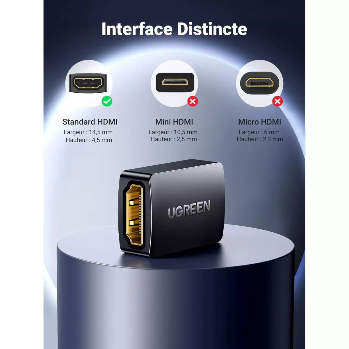 UGREEN HDMI Coupler Adapter 4K HDMI Extension Female to Female