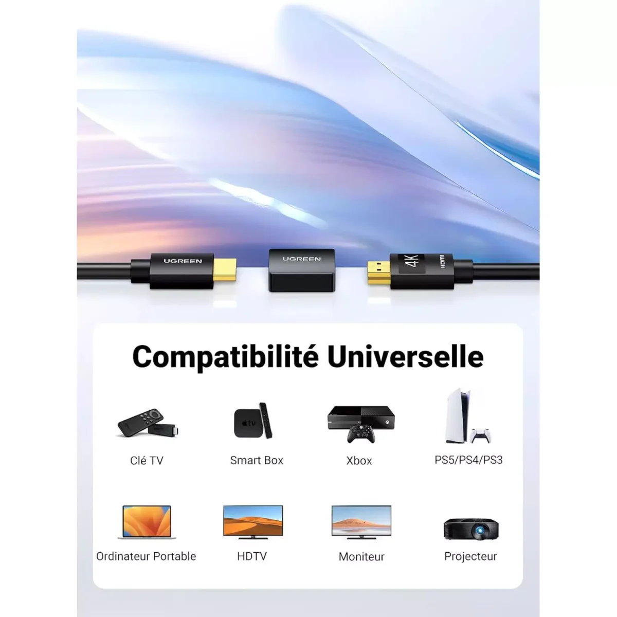 UGREEN HDMI Coupler Adapter 4K HDMI Extension Female to Female