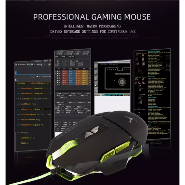 WESDAR GM2 Gaming Mouse - Optical Sensor 3,600 DPI - 8 Buttons