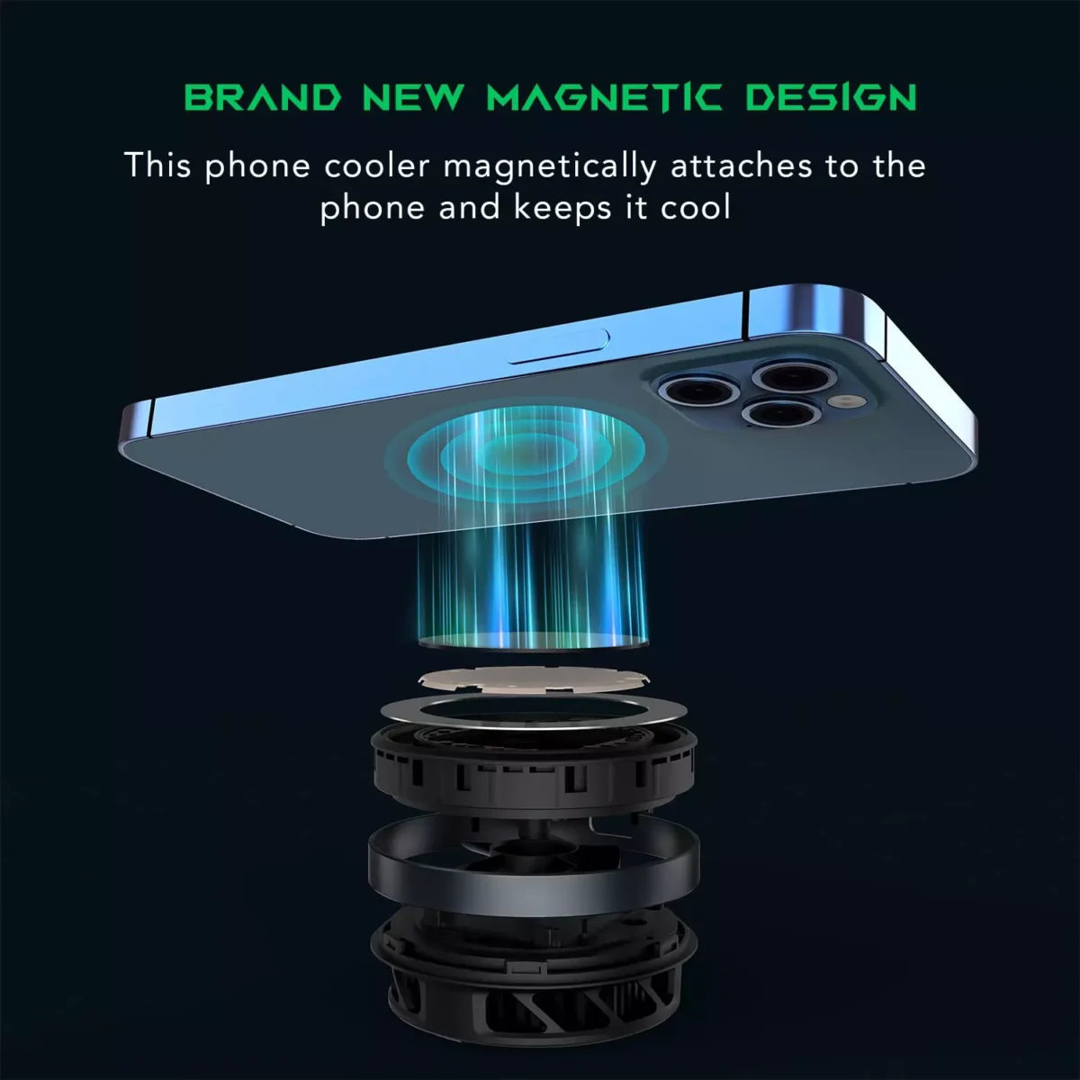 Black Shark Magnetic Phone Cooler Fan Portable Radiator for Smartphone